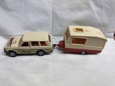 Majorette Range Rover „Free Way“ und Wohnwagen ohne OVP 1:36