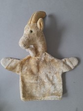Selten!  Sehr alte Handpuppe - Ziege - Stofftier