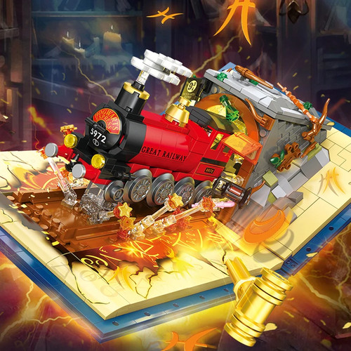 Harry potter magic train moc - train,
