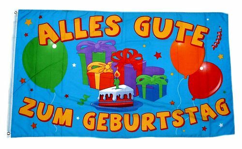 Fahne flagge alles gute - flagge, zum