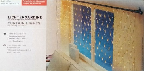 Lichtergardine für