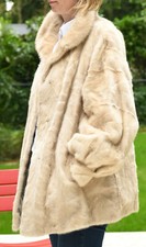 beige Pelzjacke Nerzjacke