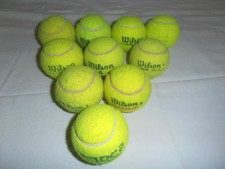 10 GEBRAUCHTE TENNISBÄLLE VON
