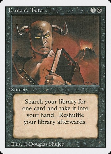 Demonic tutor revised - demonic, [