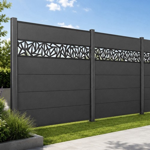 Wpc sichtschutzzaun anthrazit - wpc,