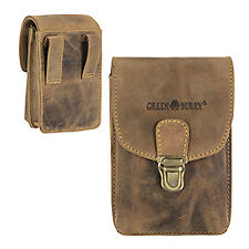 Greenburry Gürteltasche Leder Bauchtasche Hüfttasche Tasche braun Vintage