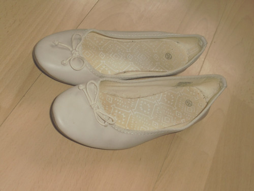Ballerina helles beige leder - ballerina,