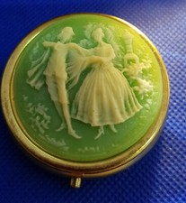 Pillenbox Rund Pillendose  Tablettenbox Tablettendose Medikamentenbox,3D .