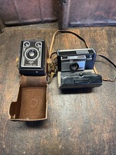 Vintage Kamera Agfa Kodak Synchro Box Instamatic 220 Alt Dekoration Lederetui