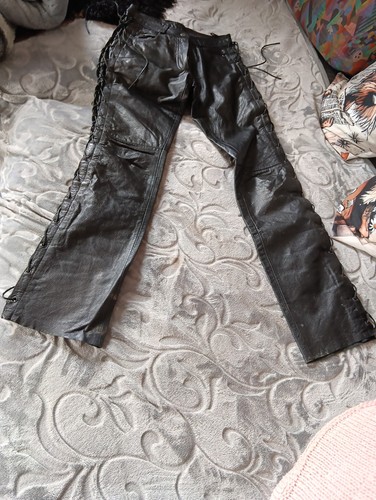 Leder hose biker - hose,