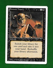 MAGIC THE GATHERING MTG: DEMONIC TUTOR Englisch NEAR MINT Revised