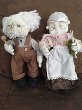 Puppen, Oma und Opa, ca 39 cm, sauber und unbeschädigt.