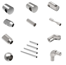 Edelstahl V2A Querstabhalter