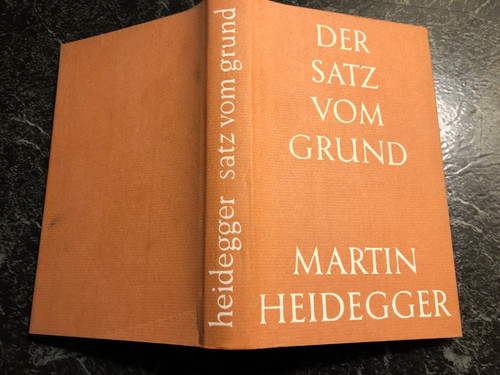 Martin heidegger der satz - heidegger:,
