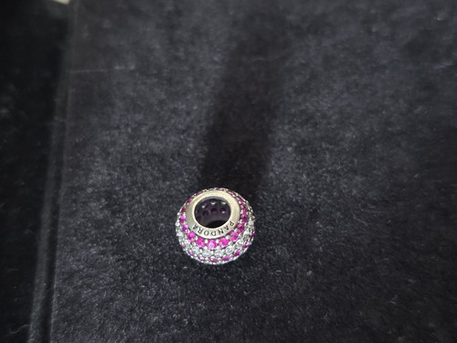 Pandora pavé charm rund - pavé,