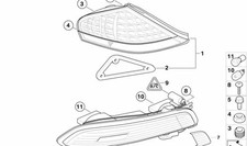 BMW Original Heckleuchte rechts – 6er Reihe (E63/E64) – Teilenummer 63217177076