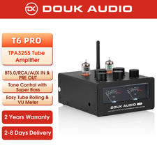 Douk Audio T6PRO 300W Röhrenverstärker TPA3255 Stereo Audio Amp with Bluetooth