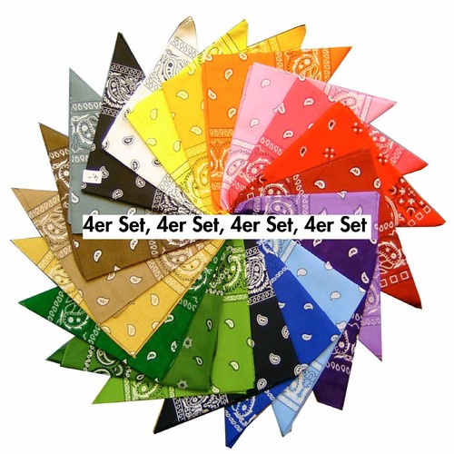 4er set bandana kopftuch - 4er,