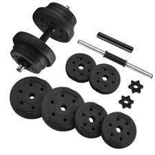 Kurzhanteln Set 20/30 KG Hantelset mit Verbindungsstahlrohr Fitness SONGMICS 