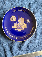 Berliner Feuerwehr 125 Jahre Wandteller limitierte Ausgabe KPM