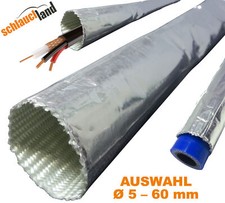 ALU TITAN HITZESCHUTZ SCHLAUCH Kabel Schutz Leitung Rohr Glasfaser Mantel Thermo