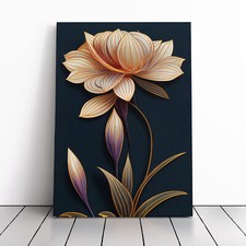 Art Deco Blume Nr.6 Leinwand