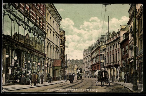 Ansichtskarte plymouth old - ansichtskarte,