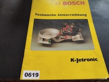 619 BOSCH Buch Technische Unterrichtung K-Jetronic