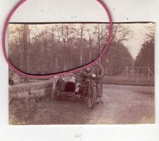 PHOTO FOTO  ALTES MOTORRAD MIT