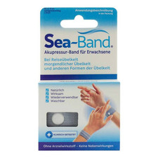 Sea-Band Akupressurband für Erwachsene grau · 2 St · PZN 18036122