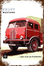 Blechschild KRUPP MUSTANG 30 x