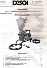 Injektionspumpe, Hochdruckpumpe, Membranpumpe DESOI LE-202 EG98/37, 200 bar