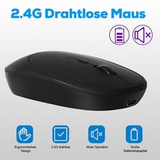 Maus ergonomisch Kabellos Wireless Funkmaus 2.4Ghz 1600 dpi Laptop PC Maus Mouse