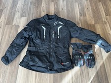 MODEKA X ROAD ENDURO MOTORRADJACKE JACKE 3 in 1 + HANDSCHUHE NEUWERTIG 