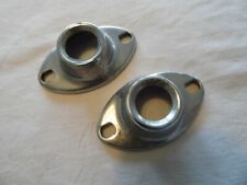 2 Chrom Rosetten Oldtimer Türgriff  Mercedes Wanderer Citroen BMW Adler DKW K32