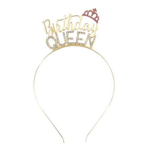 Haarreifen birthday queen mit - birthday,