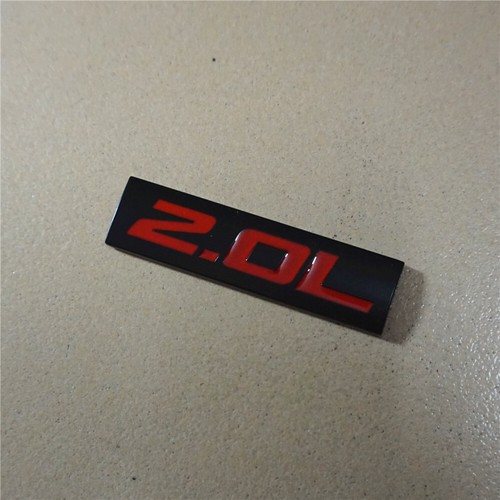 Black red metal - 2.0l, badge