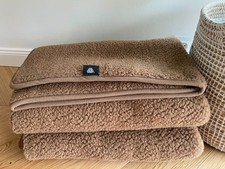 Wolldecke australisches Merino Naturhaardecke Wohndecke Kuscheldecke- Braun