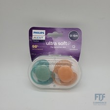 Avent Ultra Soft Schnuller, 2er-Pack – BPA-freier Schnuller für Bab... SCF091/03