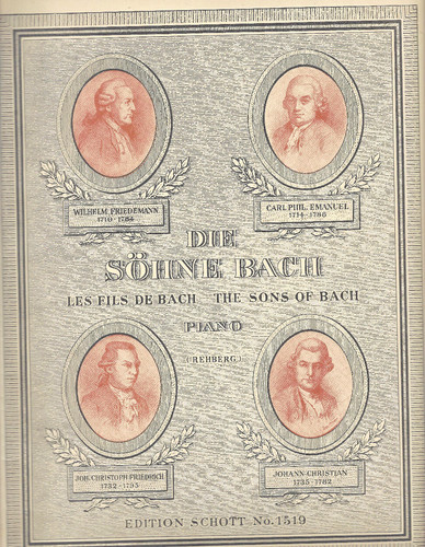 Die söhne bach noten für - bach,,