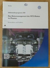 Selbststudienprogramm K+F SSP 250 Motormanagement W12 Motor VW Phaeton