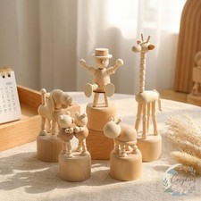 Holzfigur Gelenkpuppe Tier