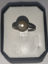 Silber  antiker Art-Deco  Ring