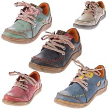 TMA Damen Leder Schuhe Comfort