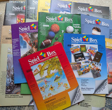 Spielbox 18 Zeitschriften aus 1982 bis 1986 mit eingehefteten Spielen