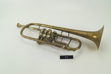 Vintage-Drehventil-Trompete von Jul. Rudolph, Gotha inklusive Mundstück