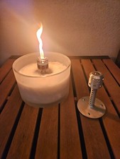 Alu Dochthalter Groß + Winter Kappe Wachs Brenner Schmelzlicht Wachsfresser