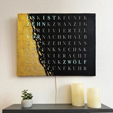 Wordclock jupiter gelasert - wordclock,