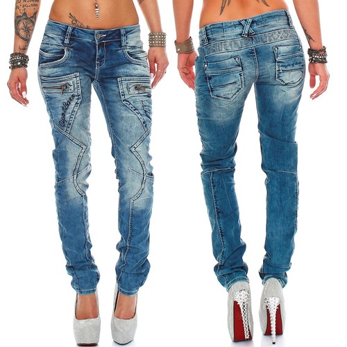 Cipo baxx damen jeans hosen - cipo,