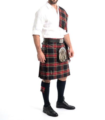 Stewart schwarz tartan yard - tartan,